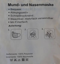Load image into Gallery viewer, Mund Nasen Schutz Bedeckung Glitzer Maske waschbar - chic - net.de
