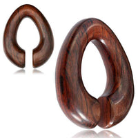 Load image into Gallery viewer, Narraholz 14mm Piercing Hoop Creole Ei Form Dehner 70mm - chic - net.de
