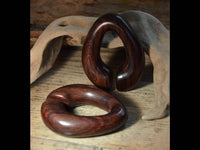 Load image into Gallery viewer, Narraholz 14mm Piercing Hoop Creole Ei Form Dehner 70mm - chic - net.de
