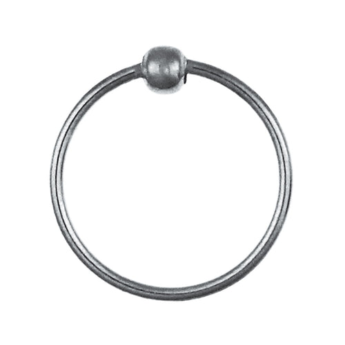 Nostril Piercing Nasenringe Ring Kugel silber 925 Sterlingsilber filigran - chic - net.de
