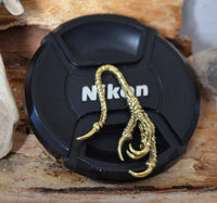 Load image into Gallery viewer, Ohr Piercing Brass gold Krähen Kralle Dehner 2mm - chic - net.de
