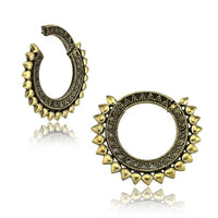 Load image into Gallery viewer, Ohrgewicht Brass 4mm Expander Piercing Clicker Sonne - chic - net.de

