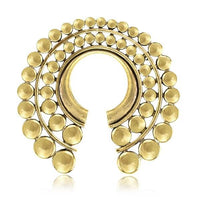 Load image into Gallery viewer, Ohrgewicht Brass Piercing 14mm Kreise Schlüsselloch - chic - net.de
