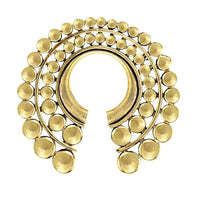 Load image into Gallery viewer, Ohrgewicht Brass Piercing 14mm Kreise Schlüsselloch - chic - net.de
