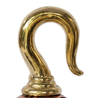 Load image into Gallery viewer, Ohrgewicht Kugel Lebensblume 4mm Piercing Brass Ohrring gold Hook Bronze rötlich - chic - net.de
