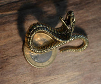 Cargar imagen en el visor de la galería, Ohrgewicht Messing 3mm 8ga Kobra Schlange Hook - chic - net.de
