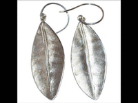 Load image into Gallery viewer, Ohrringe 925 Sterling Silber Oliven Blatt 41mm - chic - net.de
