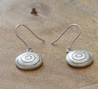 Load image into Gallery viewer, Ohrringe 925 Sterling Silber rund Kreise schwarz 16mm - chic - net.de
