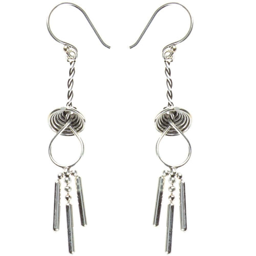 Ohrringe Silberohrringe 925er Sterling Silber Damen Ohrhänger Windspiel - chic - net.de