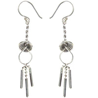 Load image into Gallery viewer, Ohrringe Silberohrringe 925er Sterling Silber Damen Ohrhänger Windspiel - chic - net.de
