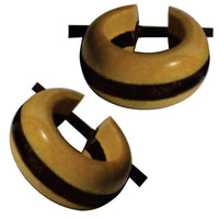 Load image into Gallery viewer, Ohrringe Sonoholz Buaya Holz kleine Creolen Pin Stick - chic - net.de
