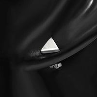 Load image into Gallery viewer, Ohrstecker 925 Sterling Silber Dreieck Muschel Stein - chic - net.de
