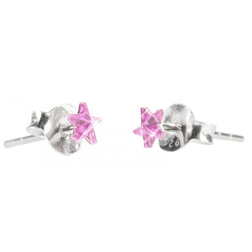Ohrstecker Glas transparent hellgrün scheinend, 5 mm Ø, facettiert, glitzernd, 925er Sterlingsilber - Stift - chic - net.de