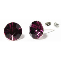 Load image into Gallery viewer, Ohrstecker Glas transparent hellgrün scheinend, 5 mm Ø, facettiert, glitzernd, 925er Sterlingsilber - Stift - chic - net.de
