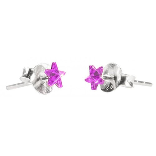 Ohrstecker Glas transparent hellgrün scheinend, 5 mm Ø, facettiert, glitzernd, 925er Sterlingsilber - Stift - chic - net.de