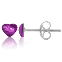 Load image into Gallery viewer, Ohrstecker Glas transparent hellgrün scheinend, 5 mm Ø, facettiert, glitzernd, 925er Sterlingsilber - Stift - chic - net.de

