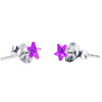Load image into Gallery viewer, Ohrstecker Glas transparent hellgrün scheinend, 5 mm Ø, facettiert, glitzernd, 925er Sterlingsilber - Stift - chic - net.de
