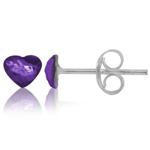 Ohrstecker Glas transparent hellgrün scheinend, 5 mm Ø, facettiert, glitzernd, 925er Sterlingsilber - Stift - chic - net.de