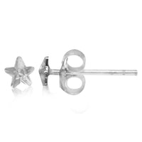 Load image into Gallery viewer, Ohrstecker Glas transparent hellgrün scheinend, 5 mm Ø, facettiert, glitzernd, 925er Sterlingsilber - Stift - chic - net.de
