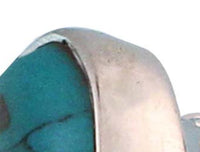 Cargar imagen en el visor de la galería, Ohrstecker Türkis Tropfen 15 mm 925er Sterling Silber Rand Stein Silberohrstecker - chic - net.de
