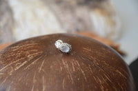 Load image into Gallery viewer, Ohrstecker Zopf Rand Chalzedon oval 10 mm 925 Sterling Silber Stein - chic - net.de
