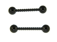 Load image into Gallery viewer, Nippel Piercing Set Brustwarzen Edelstahl Barbell Kordel
