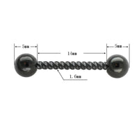 Load image into Gallery viewer, Nippel Piercing Set Brustwarzen Edelstahl Barbell Kordel
