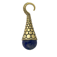 Load image into Gallery viewer, Piercing 23g Ohrgewicht Brass Expander Lapis Kreise 4mm - chic - net.de
