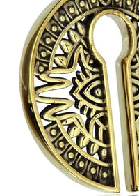Load image into Gallery viewer, Piercing 31g Ohrgewicht Brass gold 8mm Kreis Auge - chic - net.de
