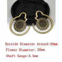 Load image into Gallery viewer, Piercing 9g Ohrgewicht Messing Spirale 3.5mm Blume - chic - net.de
