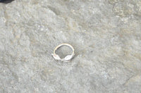 Cargar imagen en el visor de la galería, Piercing Edelstahl Ring für Nase Ohr Kristall Augen - chic - net.de
