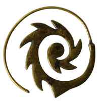 Load image into Gallery viewer, Piercing Ohrgewicht 10g Messing Flame Spirale 1.4mm - chic - net.de
