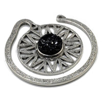 Load image into Gallery viewer, Piercing Ohrgewicht Brass Glitzer Zacken Stein 4,7mm - chic - net.de
