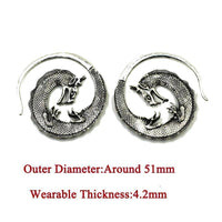 Load image into Gallery viewer, Piercing Ohrgewicht White Brass Drache Spirale Dehnschnecke - chic - net.de
