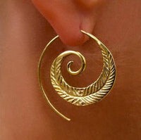 Load image into Gallery viewer, Piercing White Brass Spirale silber 1,43mm Farn Hook - chic - net.de

