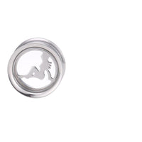 Load image into Gallery viewer, Tunnel Schraubplug Chirurgenstahl dünn silber Pin Up Girl
