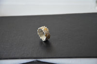 Load image into Gallery viewer, Ring vergoldet 925 Sterlingsilber Bandring Kreise - chic - net.de
