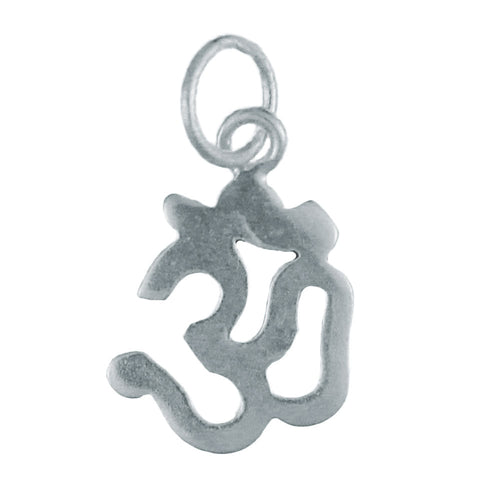 Silberanhänger 12 mm Om - Zeichen Anhänger 925er Sterling Silber glänzend - chic - net.de
