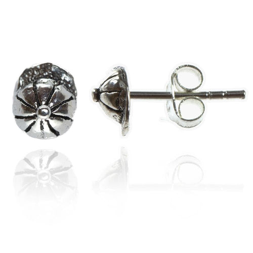 Silberohrstecker Schildmütze Ohrstecker Ohrringe 925er Sterling Silber Schmuck Mütze - chic - net.de