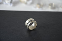 Load image into Gallery viewer, Silberring 925 Sterlingsilber Bandring Kreis Rille - chic - net.de
