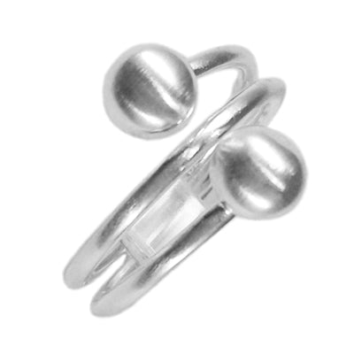 Silberring 925er Sterling Silber Designer Ringe Schmuck Spirale Kugeln - chic - net.de
