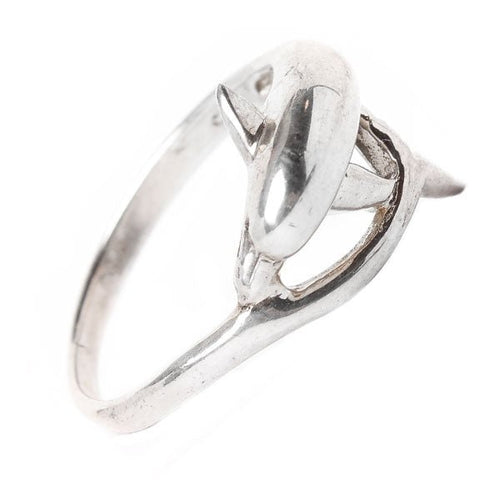 Silberring Delphin Ringe 925er Sterling Silber Ring Unisex Schmuck Silberringe - chic - net.de