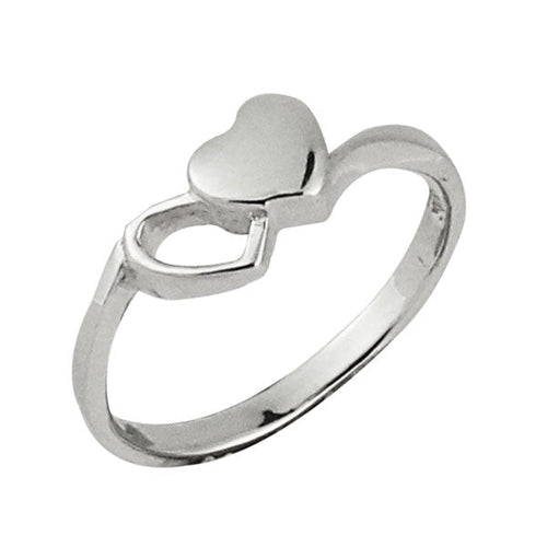 Silberring Doppelherz zwei Herzen 925er Sterling Silber Designer Ringe Schmuck - chic - net.de