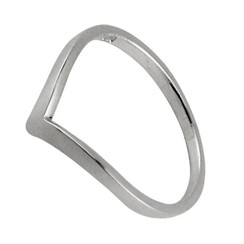 Silberring dünn Spitze Knick 925er Sterling Silber Designer Ringe Schmuck - chic - net.de