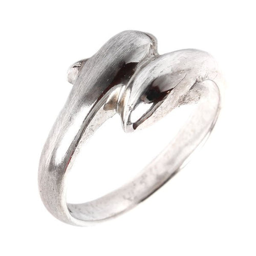 Silberring Filigran Delphin Paar Ringe 925er Sterling Silber Ring Unisex Schmuck - chic - net.de