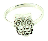Load image into Gallery viewer, Silberring filigran Eule 925 Sterling Silber Ring - chic - net.de
