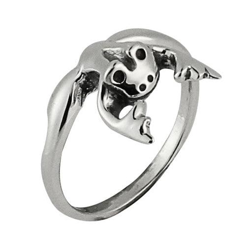 Silberring Frosch glänzend 14 mm 925er Sterling Silber Designer Ringe Schmuck - chic - net.de