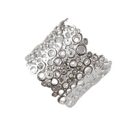 Cargar imagen en el visor de la galería, Silberring Lochmuster breit glänzend aus 925er Sterling Silber Damen Silberschmuck Ringe - chic - net.de

