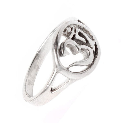 Silberring Om Zeichen Kreis Ringe 925er Sterling Silber Ring Unisex Schmuck - chic - net.de
