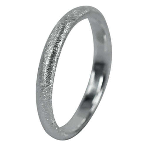 Silberring rau gebürstet Band Ring 925er Sterling Silber Damen Schmuck - chic - net.de